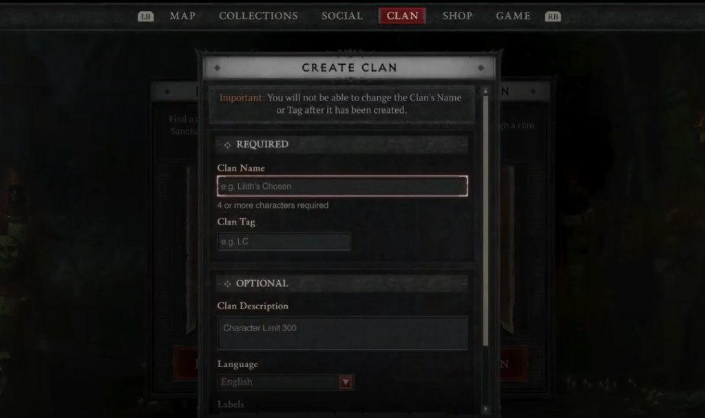 How to Create a Clan?
