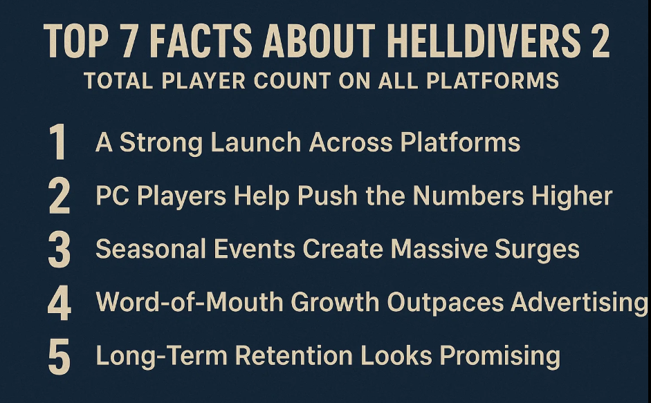 Top 7 Facts About Helldivers 2 Total Player Count on All Platforms