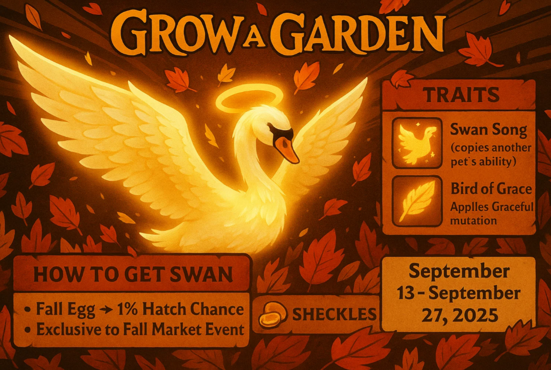 How to Get Swan in Grow a Garden