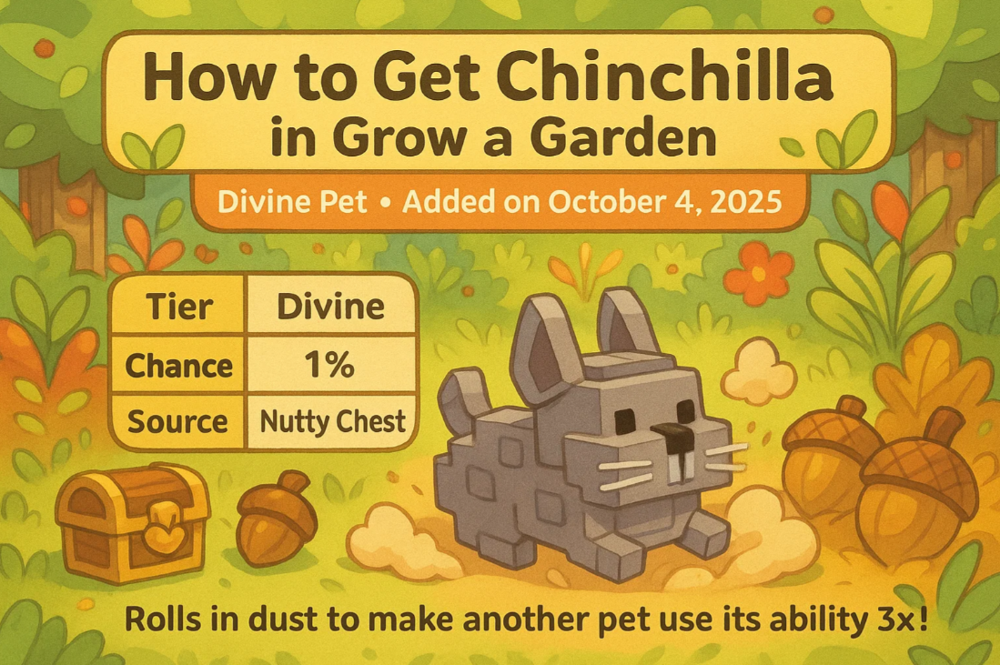 How to Get Chinchilla in Grow a Garden